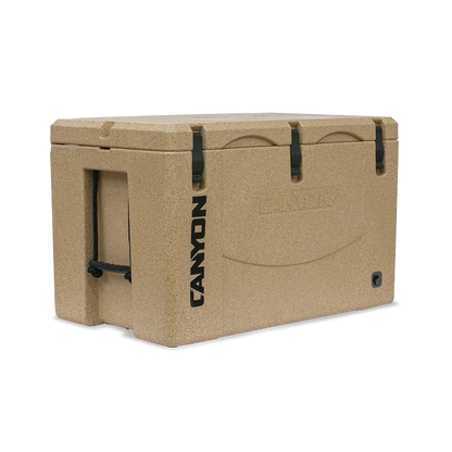 Featuring the Canyon Spare Latch cooler manufactured by Canyon shown here from a third angle.