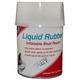 Featuring the Liquid Rubber Inflatable Coating adhesive, glue, kayak care, kayak repair, raft d-ring, raft fabric, sup care, sup repair manufactured by Inland Marine shown here from one angle.