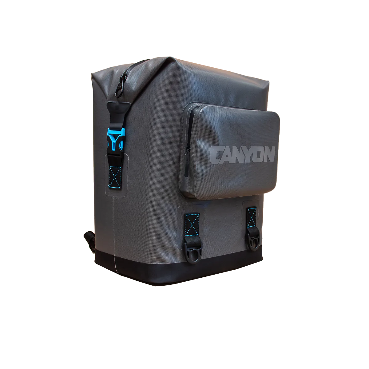 Featuring the Nomad Go Soft Cooler Backpack backpack cooler, cooler, soft cooler manufactured by Canyon shown here from one angle.