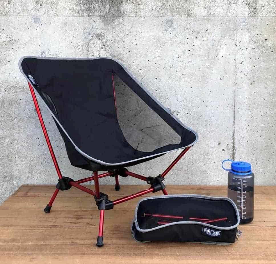 Featuring the Low Joey Chair camp chair manufactured by Travel Chair shown here from a second angle.