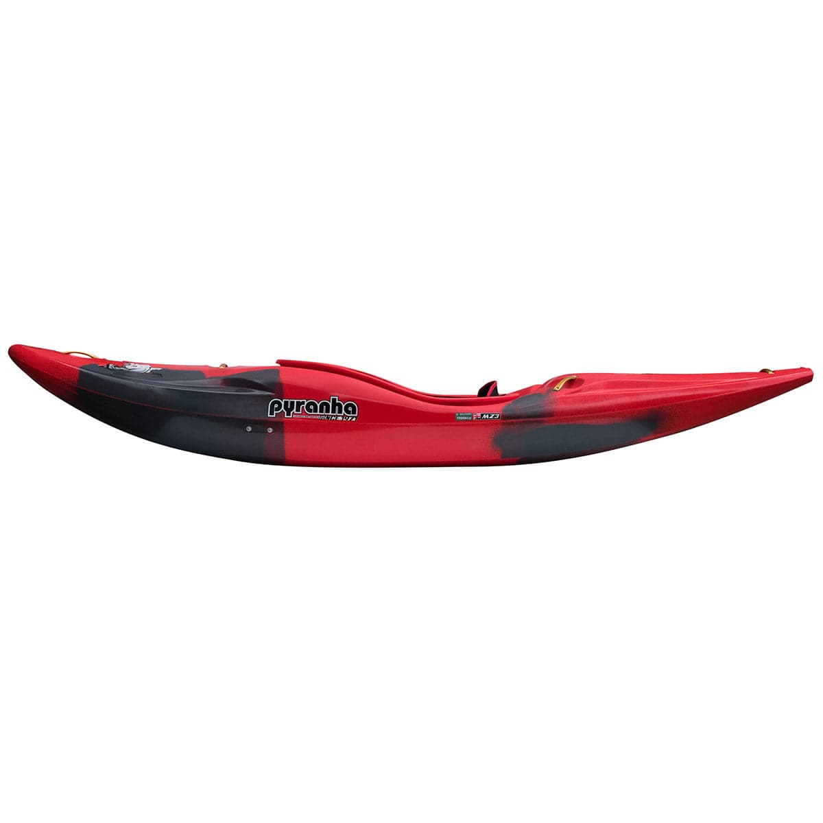 Featuring the Scorch X creek boat, river runner kayak manufactured by Pyranha shown here from a fifth angle.