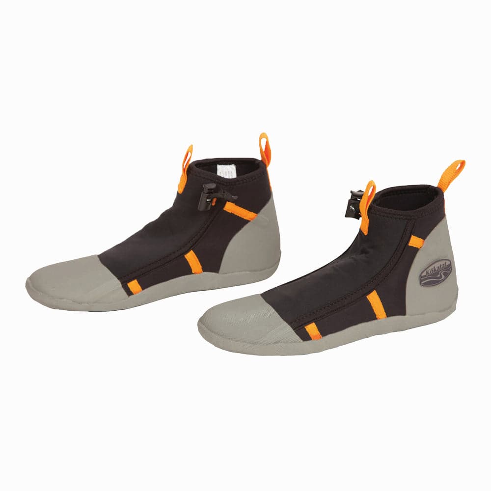 Featuring the Seeker Bootie men's footwear manufactured by Kokatat shown here from a third angle.