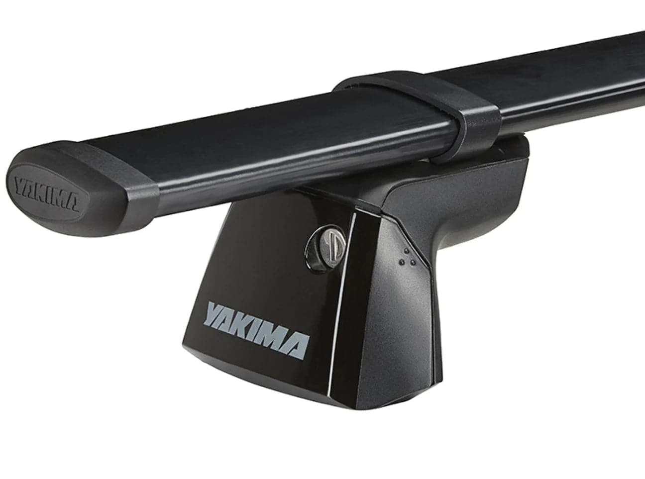 Featuring the Ridgeline Towers roof rack manufactured by Yakima shown here from a third angle.