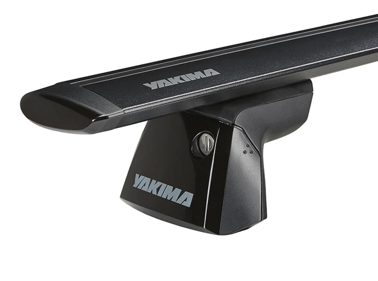 Featuring the Ridgeline Towers roof rack manufactured by Yakima shown here from a second angle.