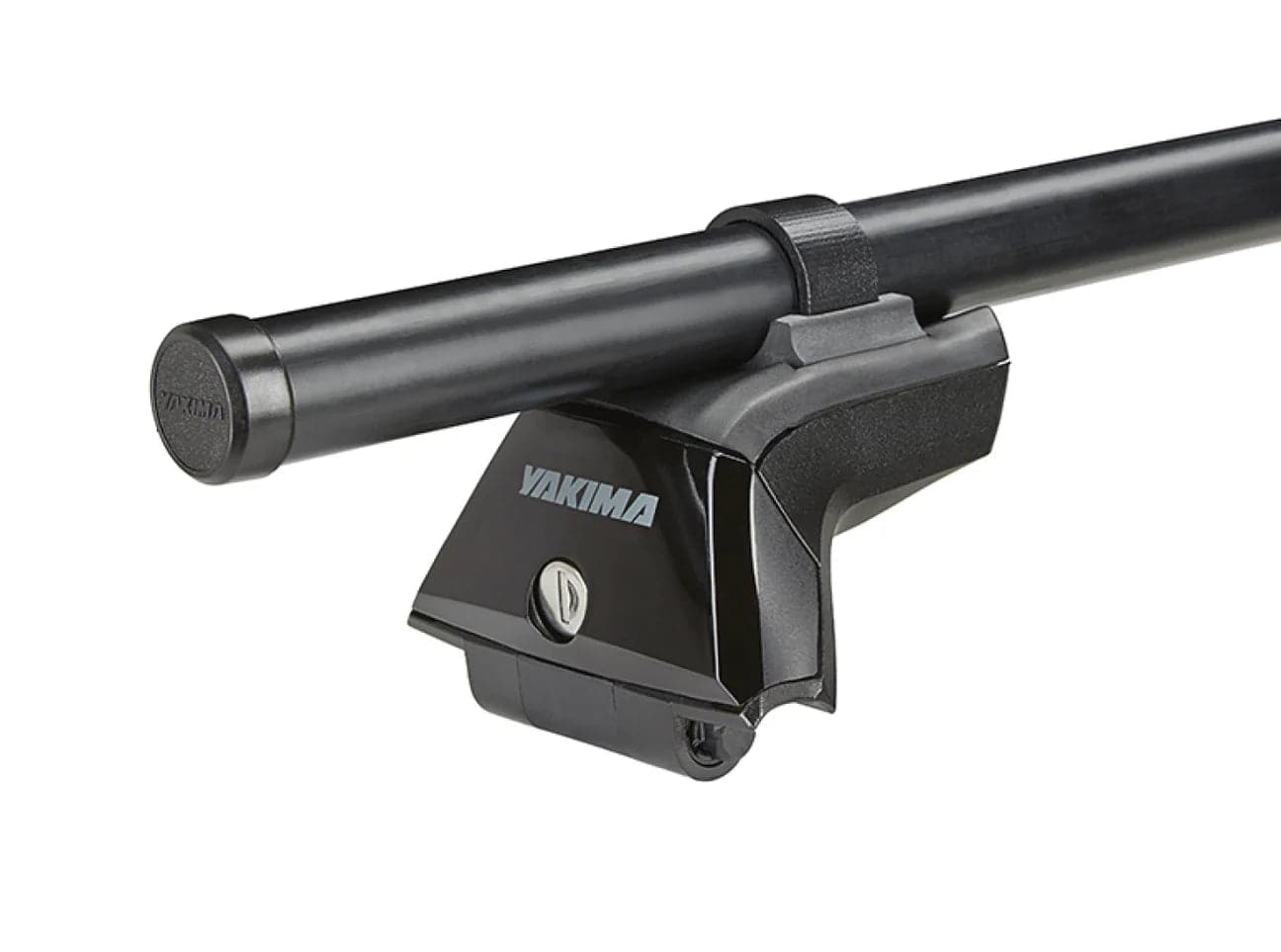 Featuring the Skyline Tower roof rack manufactured by Yakima shown here from a third angle.