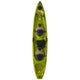 The Skimmer Tandem 140 from Hurricane Kayaks is a sleek, lightweight kayak for two, featuring sit-on-top seats, cup holders, and storage compartments.