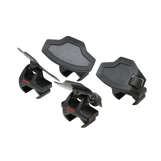 Featuring the SweetRoller Kayak Saddle bike mount, fishing accessory, rec kayak accessory, snow mount, tour kayak accessory, transport, water mount manufactured by Yakima shown here from one angle.