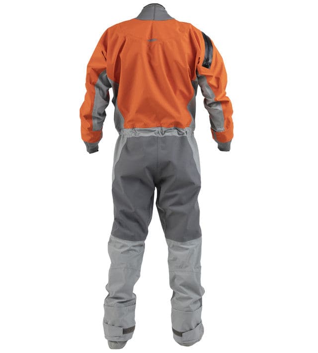 Featuring the Swift Entry Drysuit (Hydrus 3.0) with Relief Zipper men's dry wear manufactured by Kokatat shown here from a fourth angle.