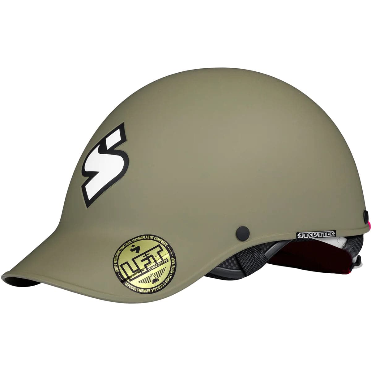 Featuring the Strutter Helmet gift for kayaker, gift for paddle boader, helmet manufactured by Sweet shown here from a third angle.